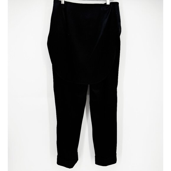 Hellessy Black Kooning satin trousers with shirttail overlay, size 4 - Picture 6 of 16